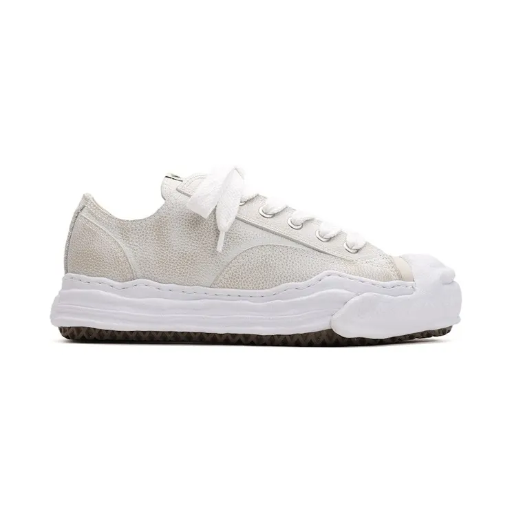 Maison Mihara Yasuhiro Hank OG Sole Brushed Shrink Leather Low White (A14FW743-WHT)