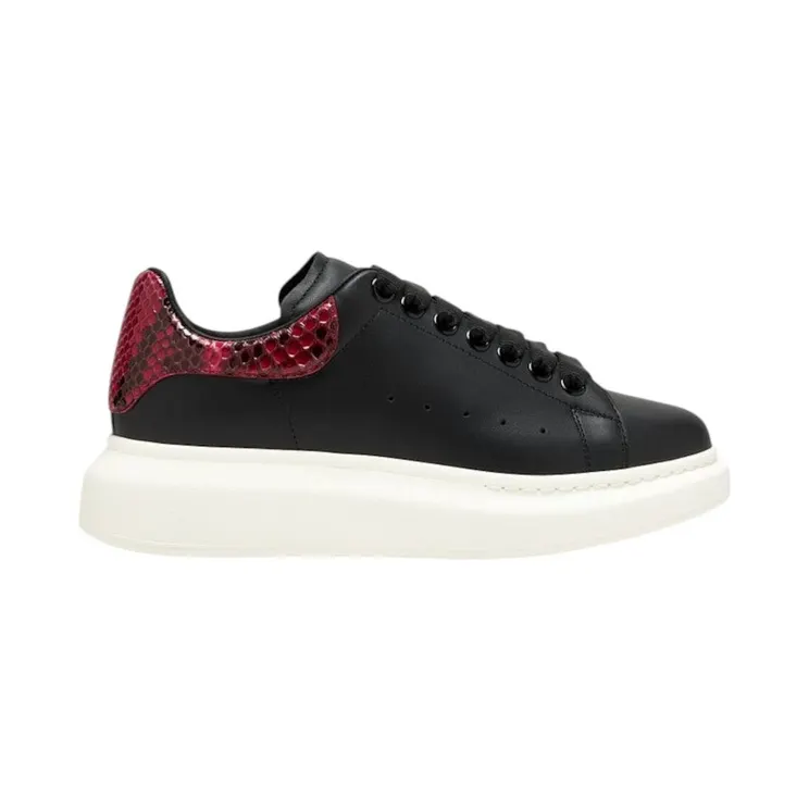 Alexander McQueen Oversized Black Red Python Print (817533WLAAH1045)