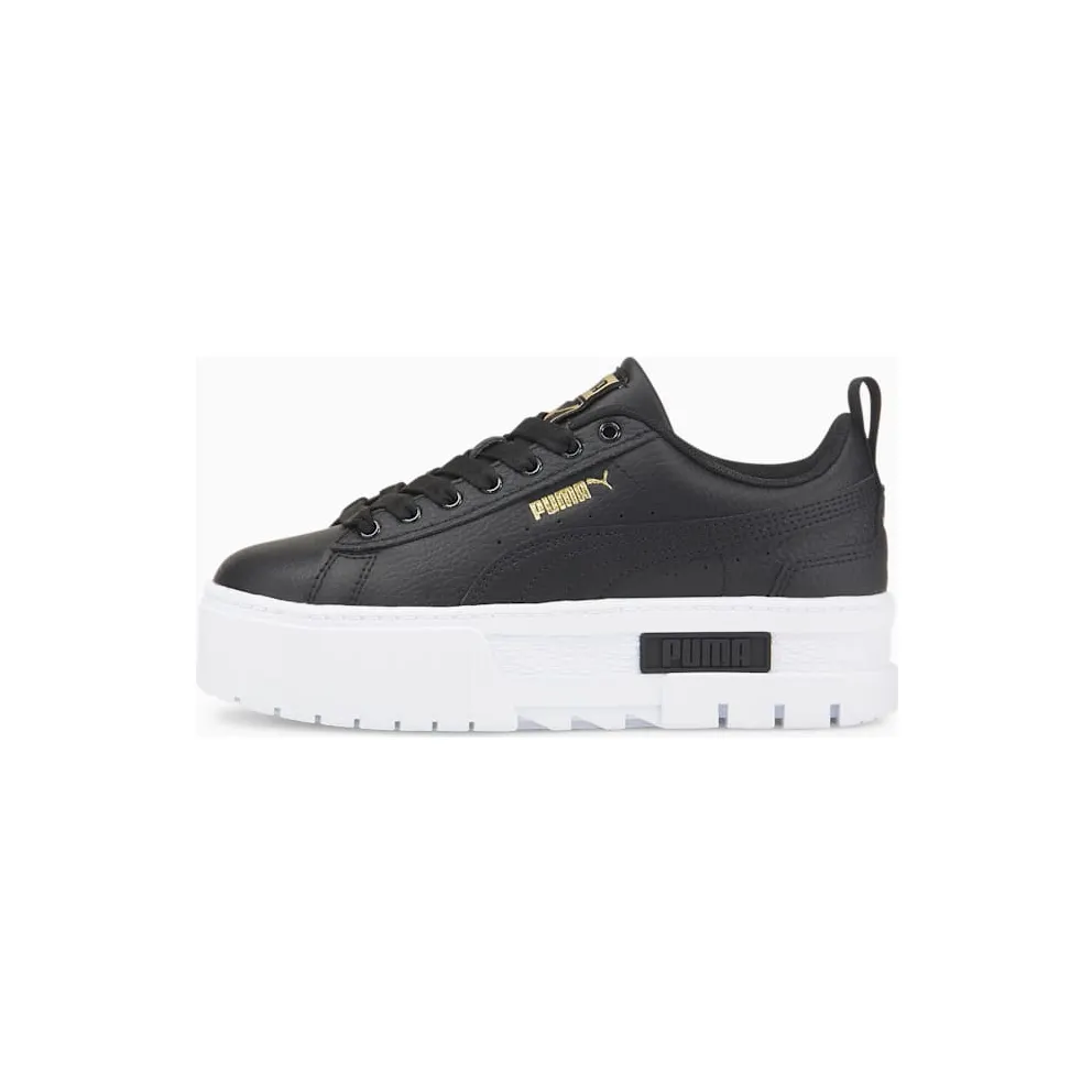 Puma Mayze leren Gold/Black (38452702)