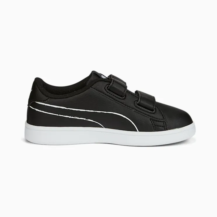 Puma Smash v2 Home School Wit/Blauw/Zwart (386200-01)