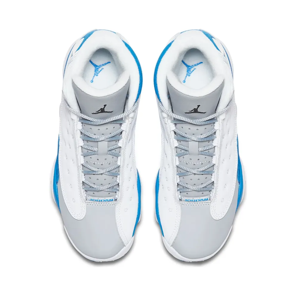 Jordan 13 Retro White Italy Blue (GS) White/Italy Blue-Wolf Grey-Black (439358-107)
