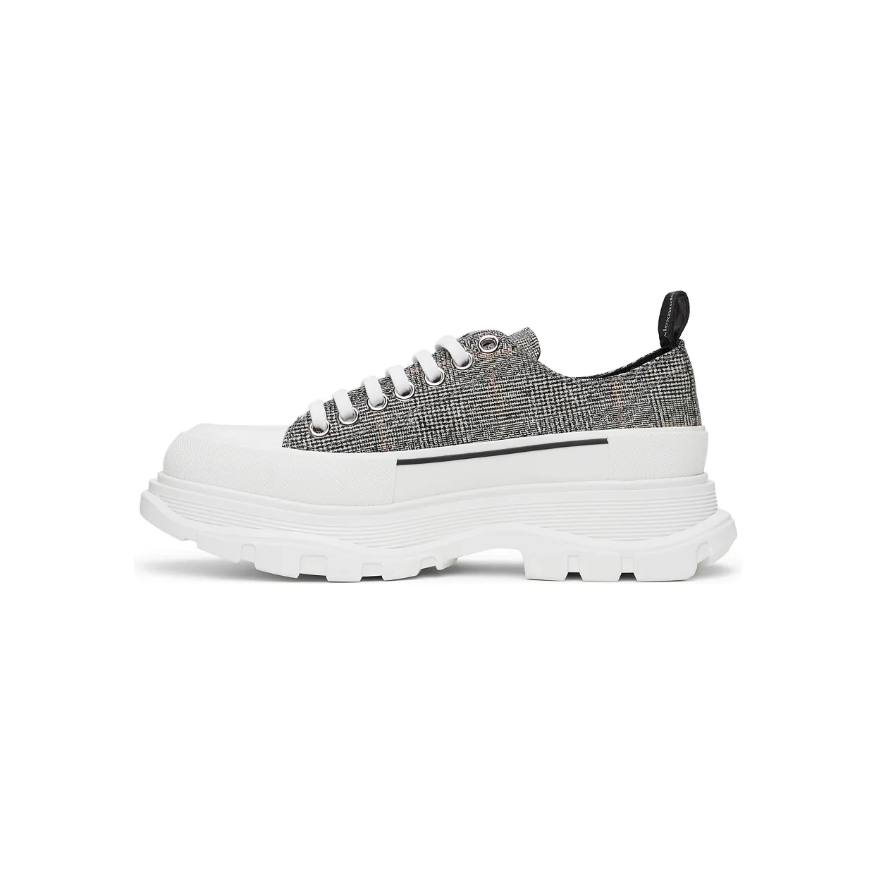 Alexander McQueen Black & White Wool Tread Slick Sneakers (652757W4PE1) (3)