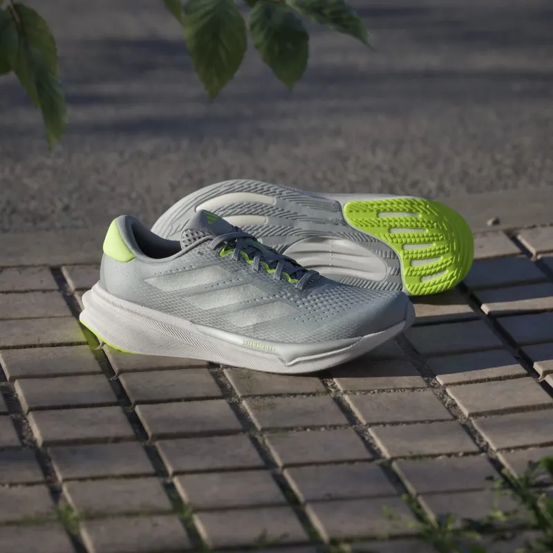 Adidas Supernova Stride 2.0 Running Shoes Halo Silver / Silver Metallic / Lucid Lemon (JP6187)