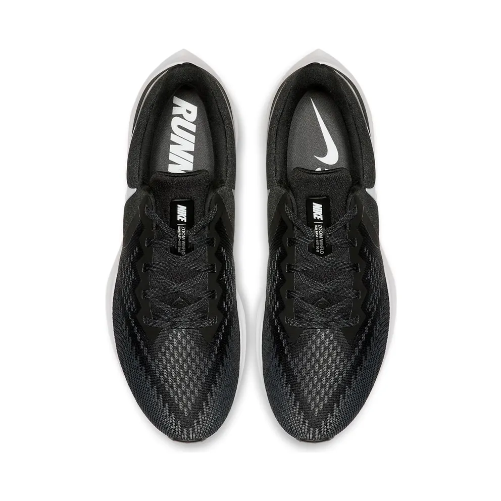 Nike Zoom Winflo 6 Black White Dark Grey Black/White-Dark Grey-Metallic Platinum (AQ7497-001)
