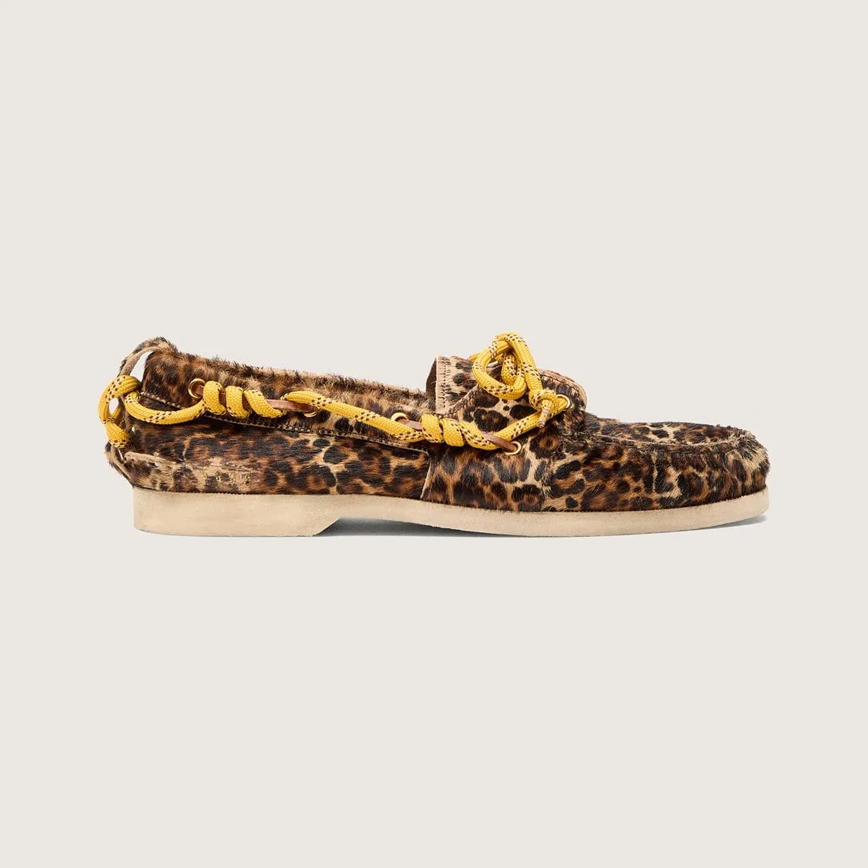 Golden Goose Cruise Loafer In Leopard-Print Pony Skin (GWF00883.F008319.81487)