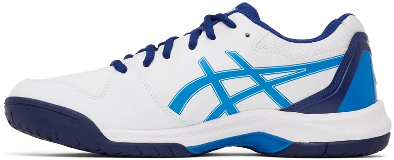 Asics White & Blue Gel-Dedicate 7 (1041A223)