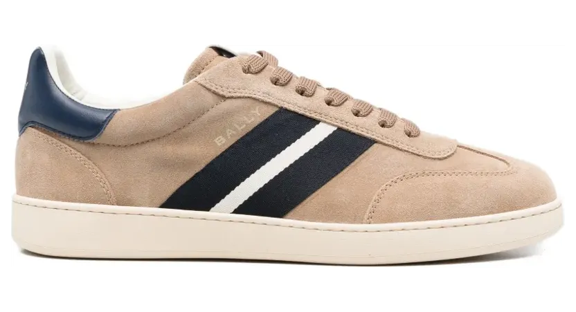 Bally Sneakers mit gestreiftem Einsatz – Nude (MSK0F7SU013)