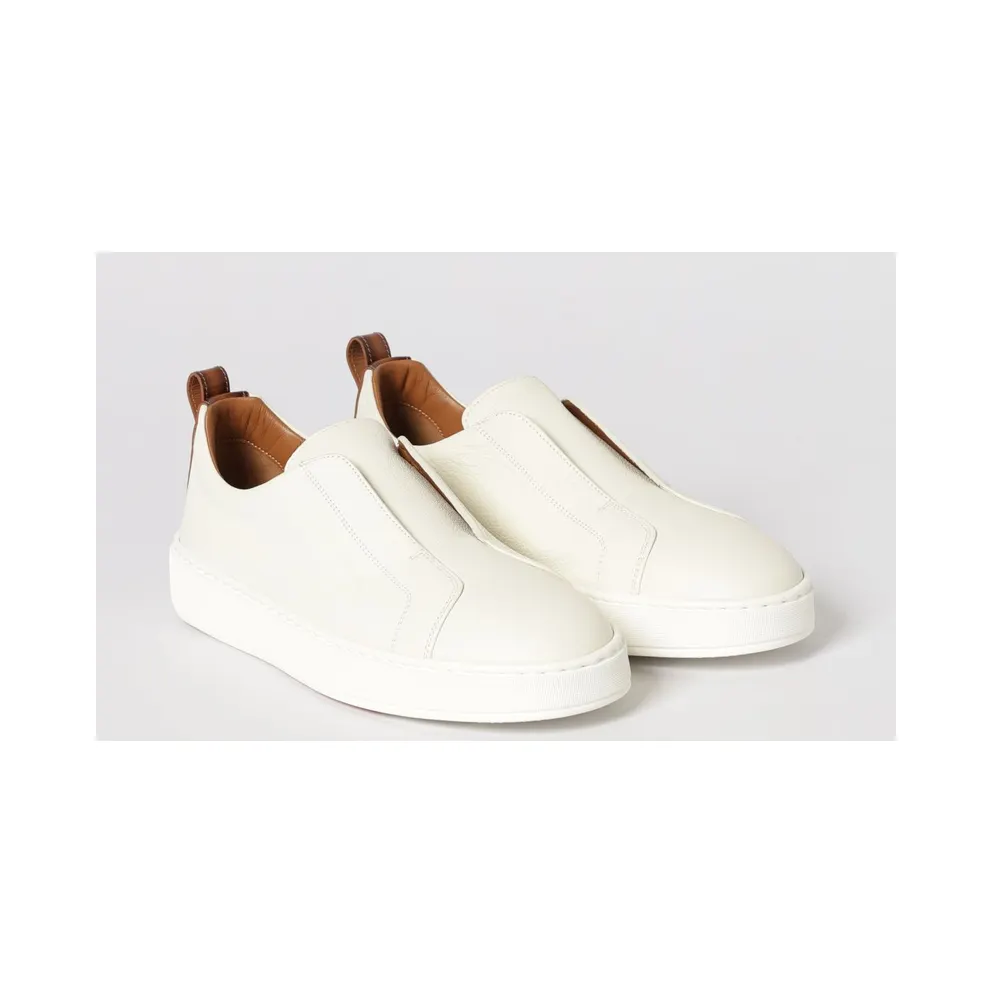 Santoni Victory Grained Leather White (MBCD21995BARTLLDI50)