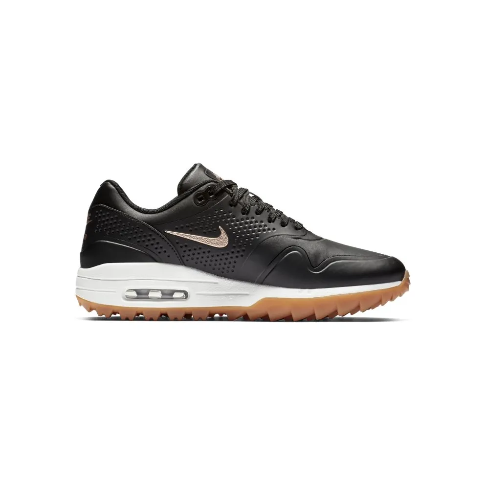 Nike Air Max 1 Golf Black Metallic Red Bronze Gum (W) Black/Summit White-Gum Medium Brown-Metallic Red Bronze (AQ0865-002)