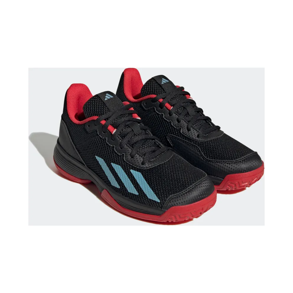 adidas Courtflash Tennis Core Black / Preloved Blue / Better Scarlet (HP9717)