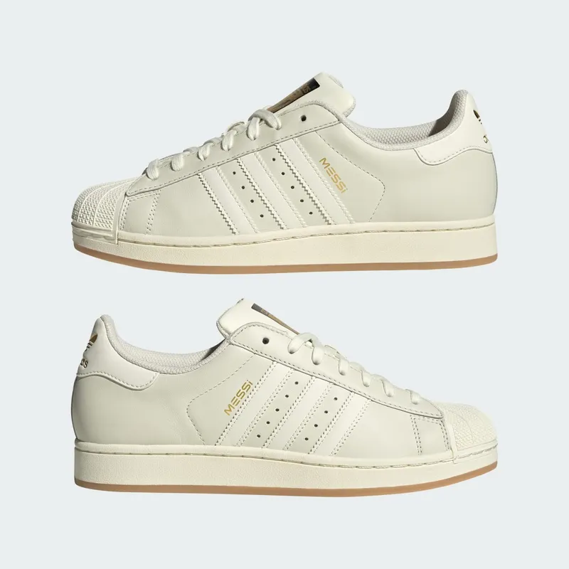 Adidas SUPERSTAR MESSI Ivory / Ivory / Gold Metallic (KH5337)