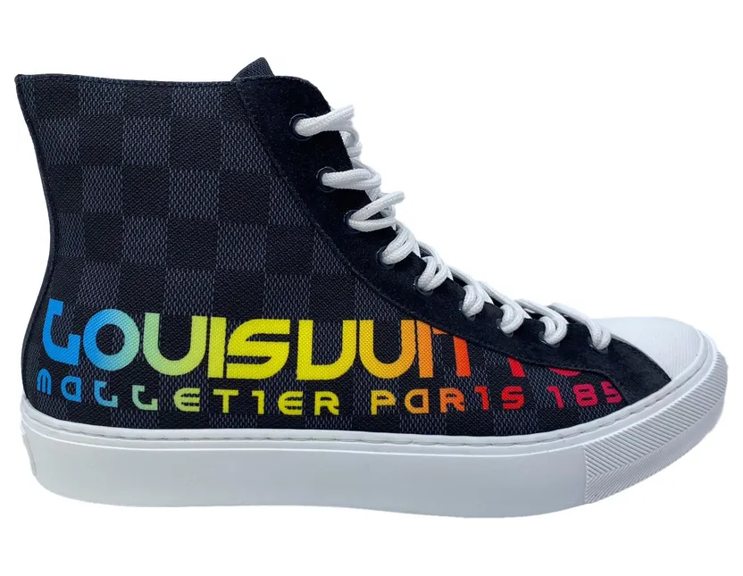 Louis Vuitton Tattoo Sneaker Boot Damier Cobalt