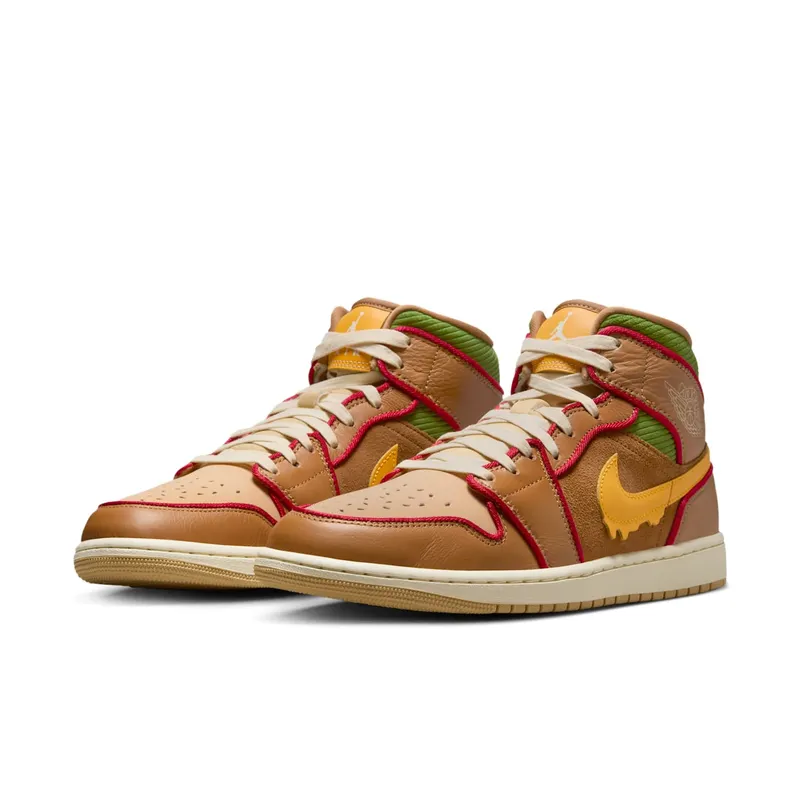 Jordan 1 Mid SE “Cheeseburger” (IB7403-224)