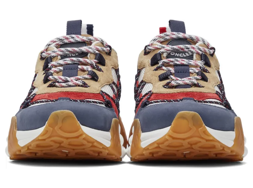 Moncler White & Navy Compassor Sneakers (4M743 – 00 – 02SY8) (2)