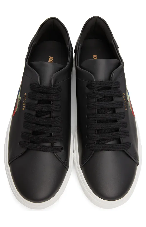 Axel Arigato Black & White Clean 90 Bee Birds Sneakers (28744) (5)