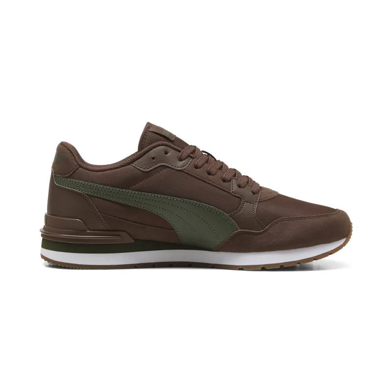 Puma ST Runner v4 Nylon “Chestnut Brown / Moss Veil / Puma White / Gum” (399069_29)