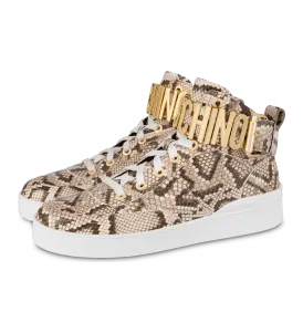 Moschino Hohe Sneaker Mit Pythonprägung Moschino Basket (POLMB15503G1FGQ0104)