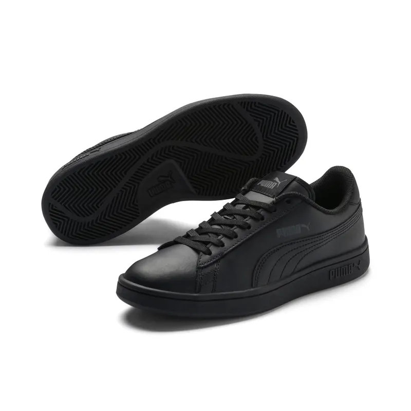 PUMA Smash V2 Youth Black/Black (365170-01)