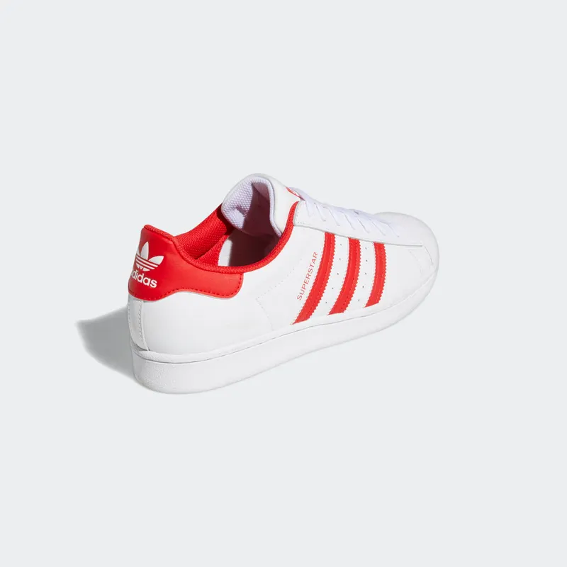 Adidas SUPERSTAR SHOES Cloud White / Vivid Red / Cloud White (GZ3741)