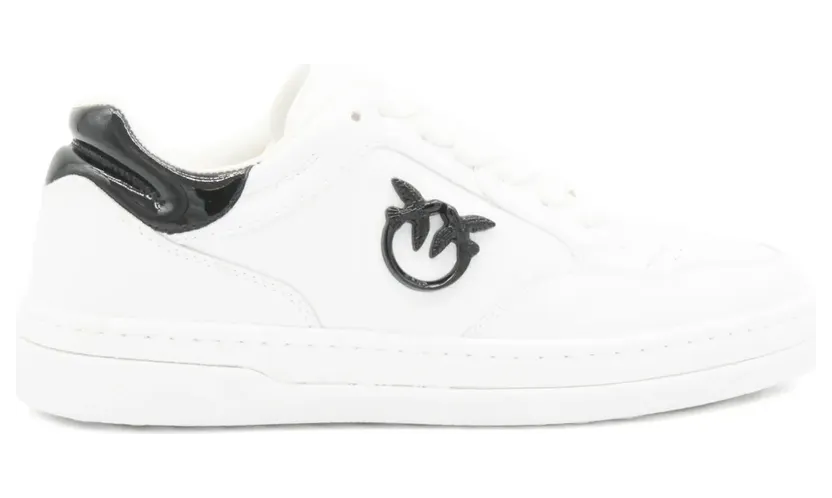 PINKO Leren sneakers met logoplakkaat – Wit (SS0077P108)