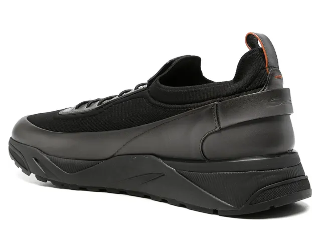 Santoni Panelled Low-top “Black” (MBIO22262NERT NUCG62) (3)