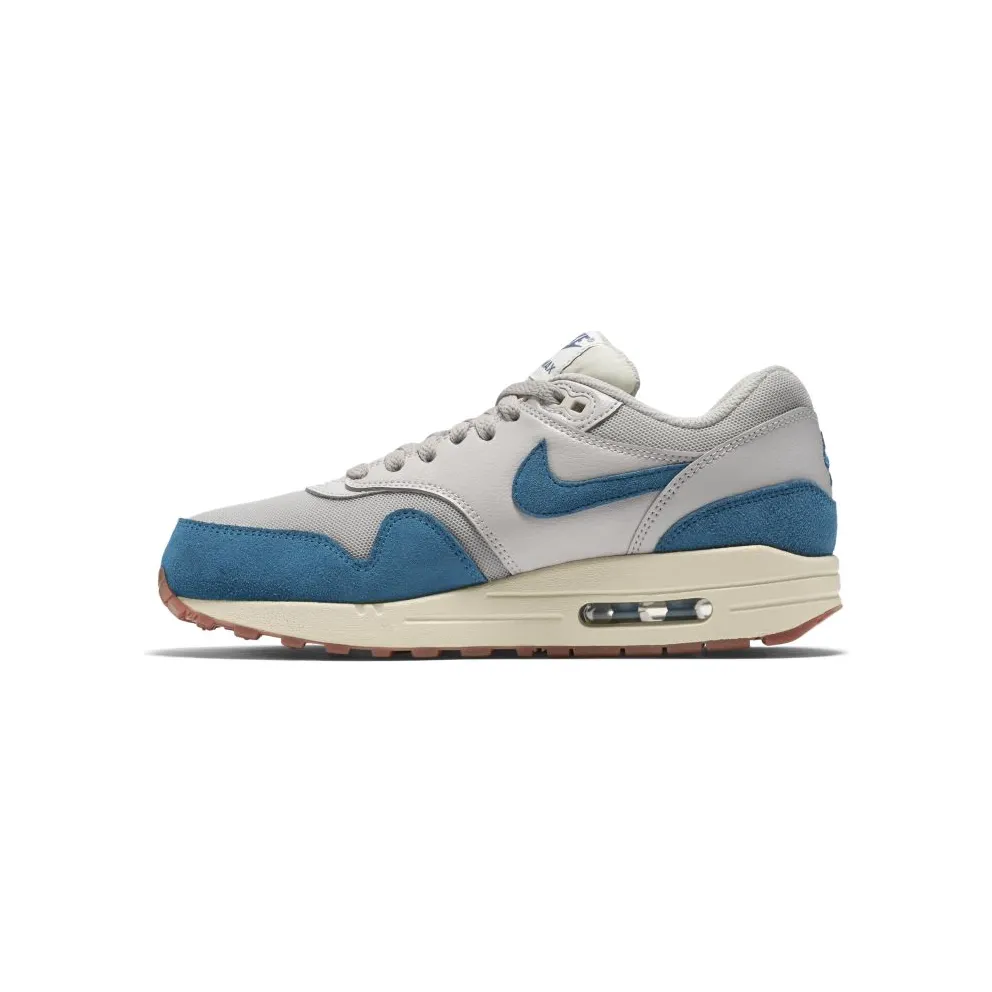 Nike Air Max 1 Essential Light Bone (W) Light Bone/Brigade Blue-Sail-Gum Medium Brown (599820-019)