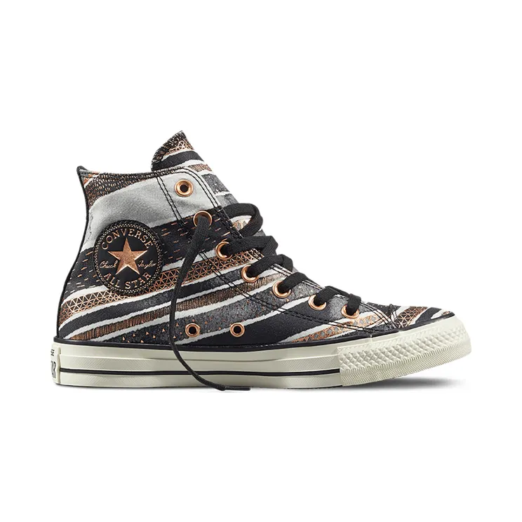 Converse Chuck Taylor All-Star Hi Festive Stripe Black Dolphin (W) (551564C)