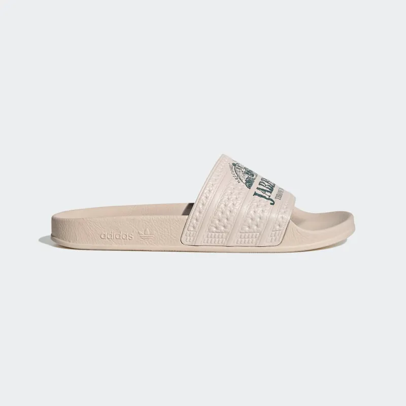 Adidas Jabba’s Throne Room Adilette Slides Halo Ivory / Tech Emerald / Core Black (GX6749)
