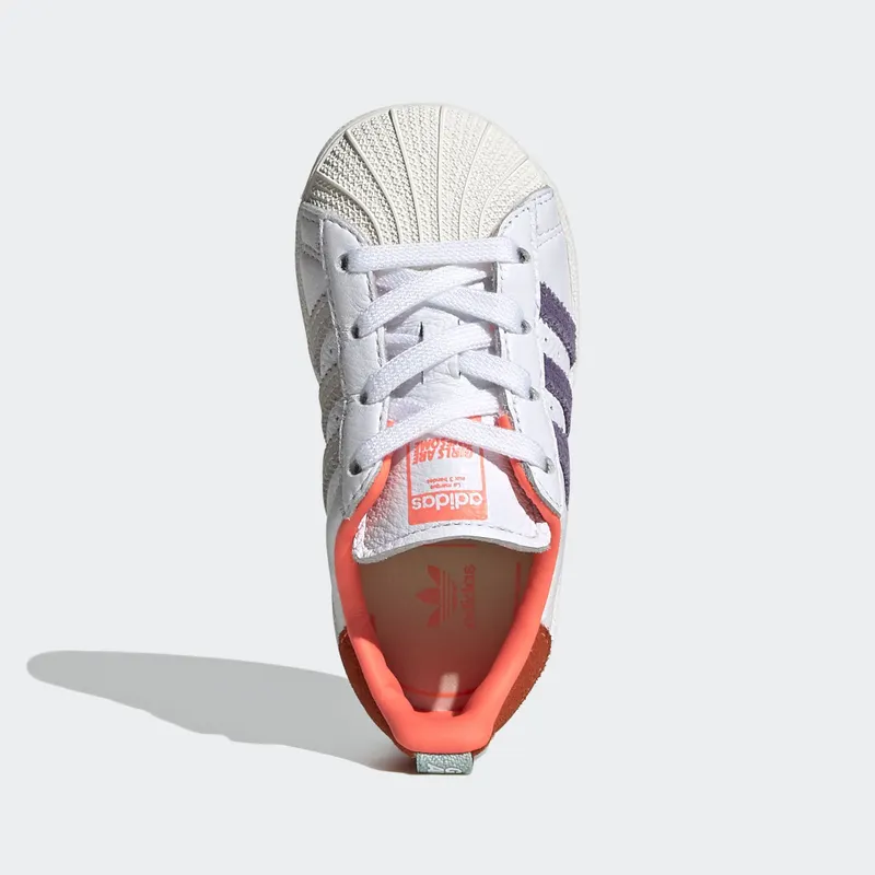 adidas  Superstar Girls Are Awesome (TD) Cloud White/Icey Pink/Signal Coral (FW8119)