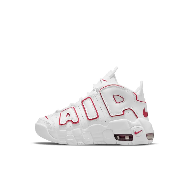 Nike Air More Uptempo White Varsity Red Outline (PS) (DJ5989-100)