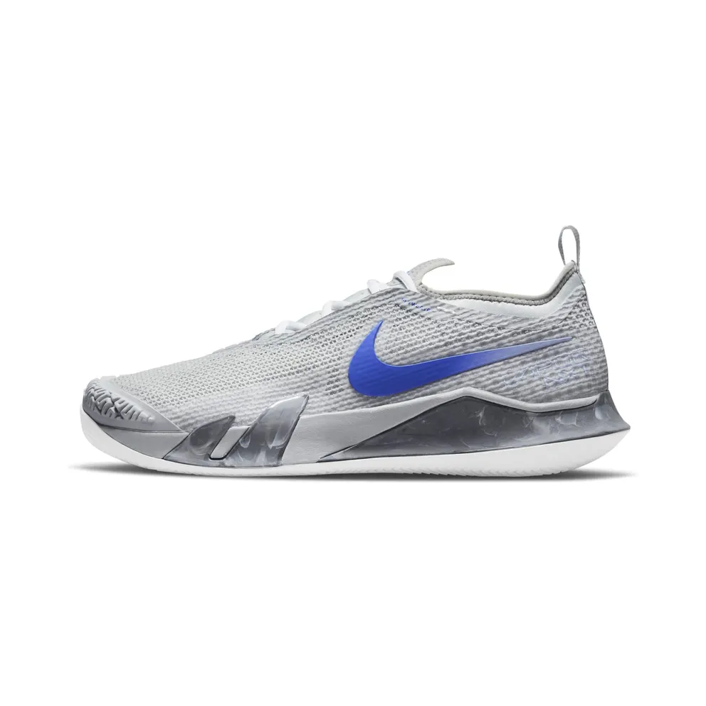 NikeCourt React Vapor Nxt (gravel) Black “Light Smoke Grey / Aluminium / Grey Fog / Hyper Royal” (CV0726-024)