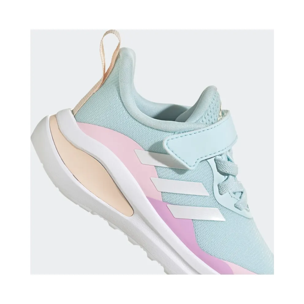 Adidas FortaRun Sport Running Elastic Lace and Top Strap Almost Blue / Cloud White / Clear Pink (GZ1819)