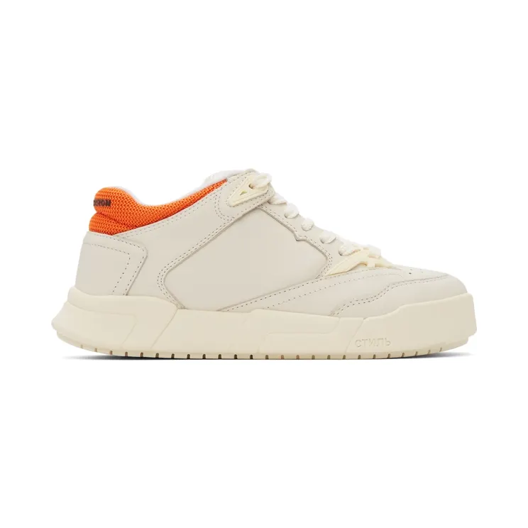 Heron Preston Off-White & Orange Leather Sneakers (HMIA025F21LEA0010300)