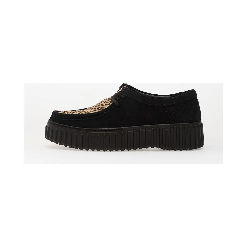 Clarks Torhill Bee Leopard Print 9 Black-Brown