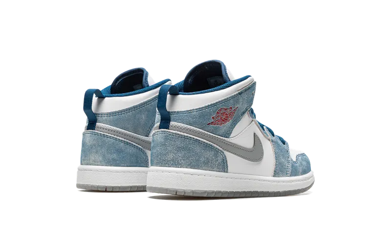 Jordan 1 Mid SE Younger Kids’ Blue (DR6237-401)