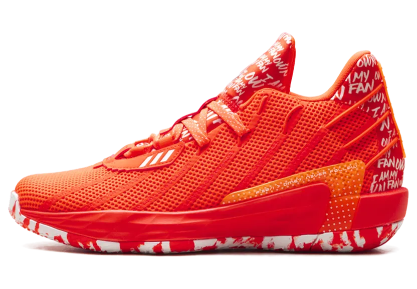 Adidas Dame 7 ‘I Am My Own Fan – Solar Red’ Solar Red/Cloud White/Solar Red (FY0161)