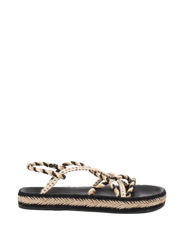 ISABEL MARANT Sandals mit Flechtmuster – Schwarz (SD0276FAD1B07S)