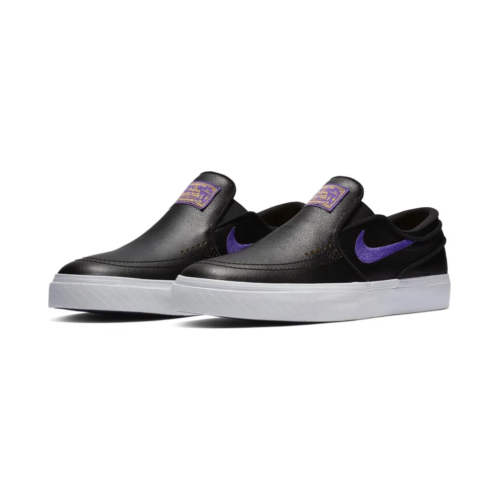 Nike SB Zoom Stefan Janoski Slip NBA Lakers Black/Field Purple-Amarillo (BQ6396-024)