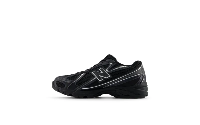 New Balance 740 Bungee Lace Black Grey Silver (PZ740BM)