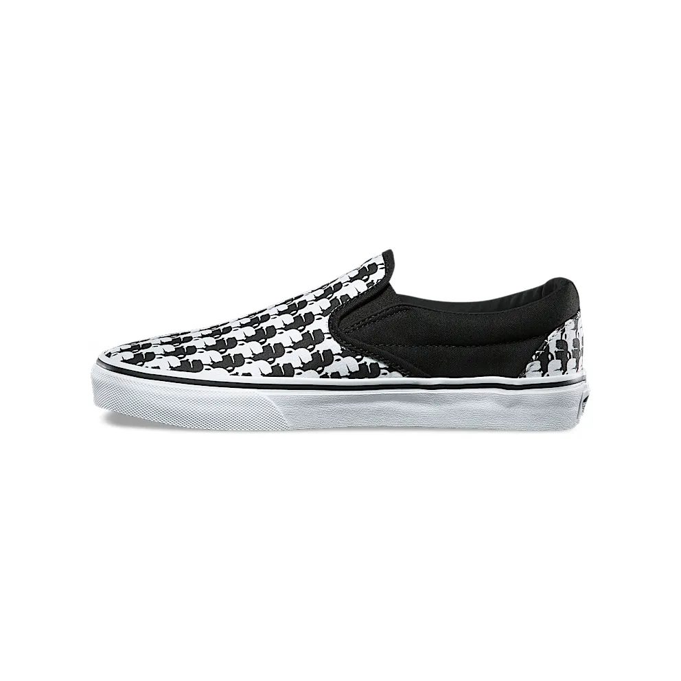 Vans Classic Slip-On Karl Lagerfeld Black White Chain/Karl Quilt (VN0A38F7OEK)