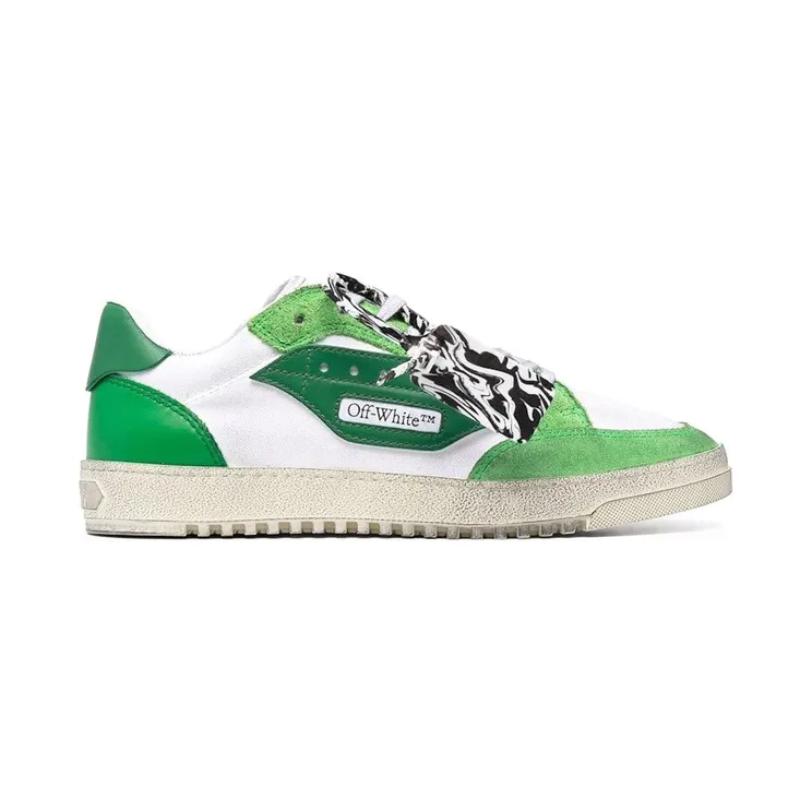 OFF-WHITE Vulcanized 5.0 Low Top White Green (OMIA227F21FAB0010155)