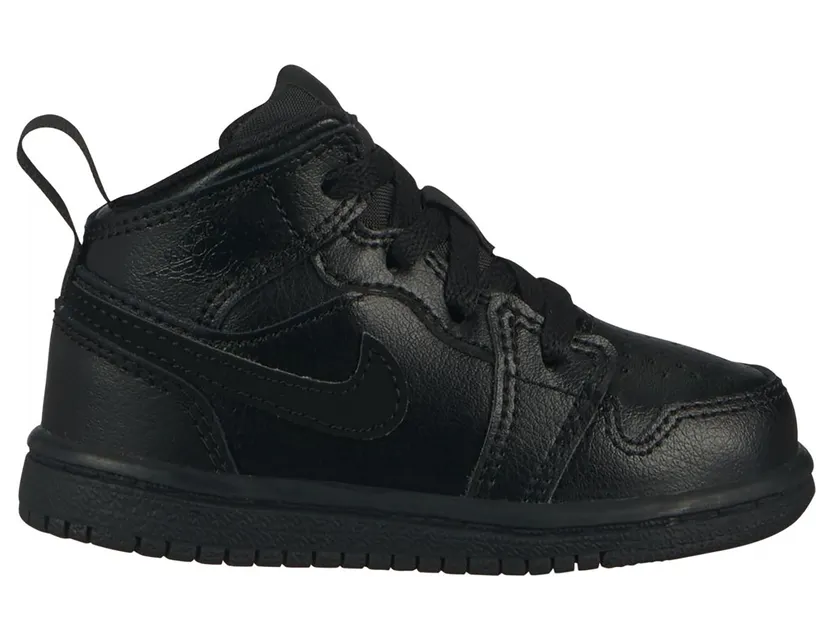 Air Jordan 1 Mid TD ‘Triple Black’ Black/Black/Black (640735-090)