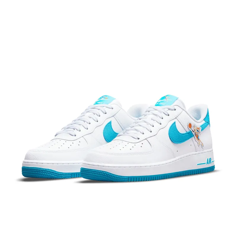 Nike Air Force 1 Low Hare Space Jam (GS) (2021) – “White / Light Blue Fury / White” (DJ7998-100)