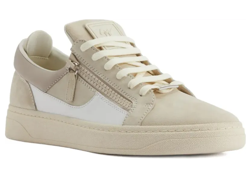 Giuseppe Zanotti GZ94 sneakers met vlakken en rits – Beige (RU50010006)