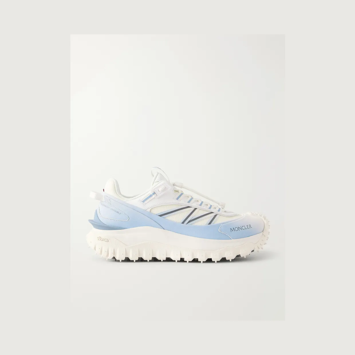 Moncler Trailgrip GTX Leather-Trimmed Mesh and Canvas Sneakers White (4M002-80-M8443-)
