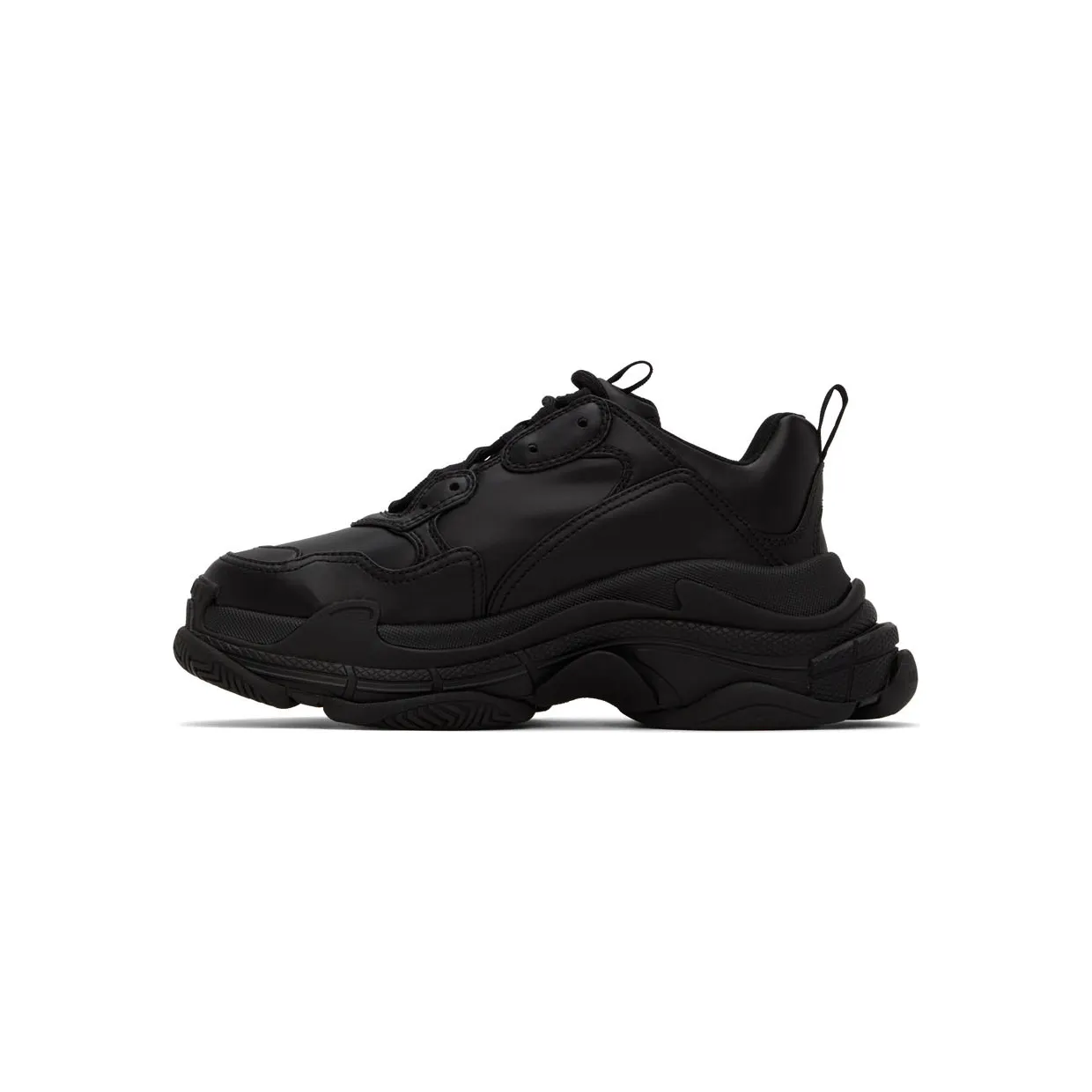 Balenciaga Black Triple S Low-Top Sneakers (536737-W2FA5-1000) (3)