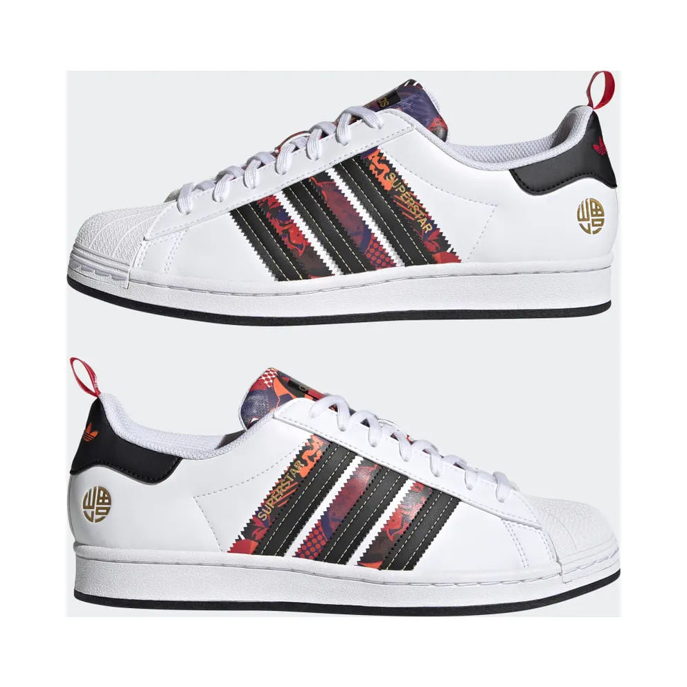 adidas Superstar Cloud White / Core Black / Scarlet (Q47184)