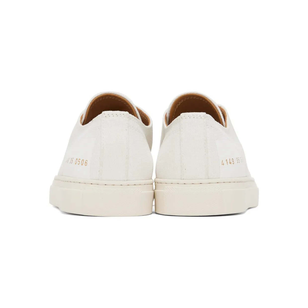Common Projects White Tournament Low Sneakers (4149) (2)