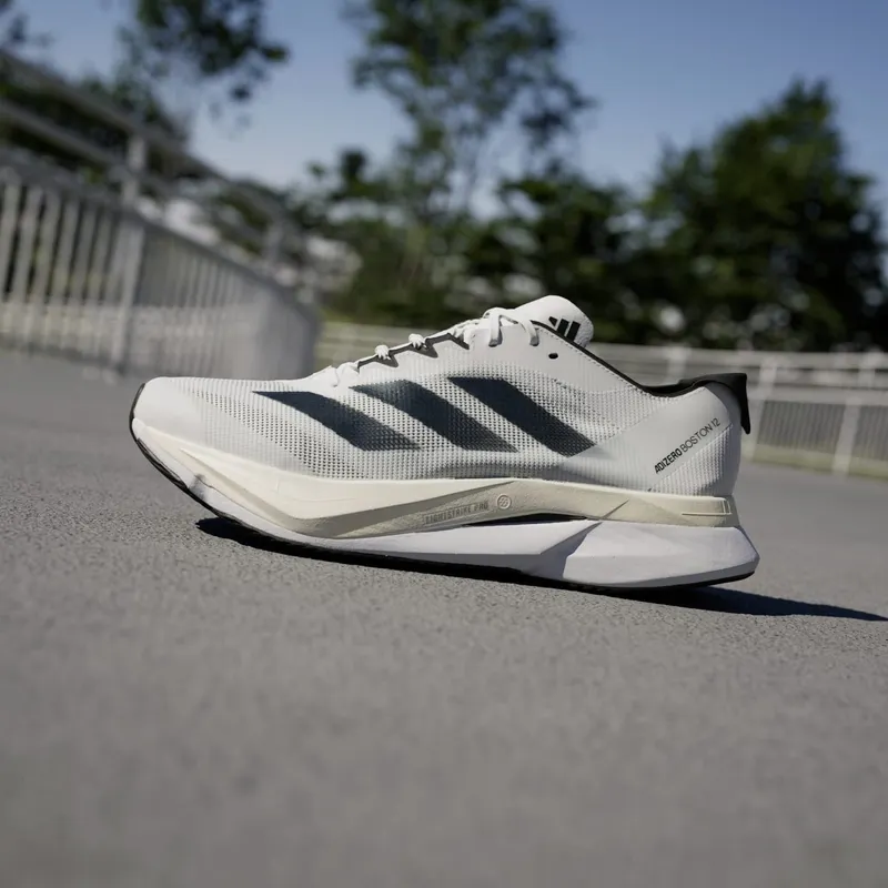 adidas Adizero Boston 12 Cloud White Core Black Night Metallic (ID4236)