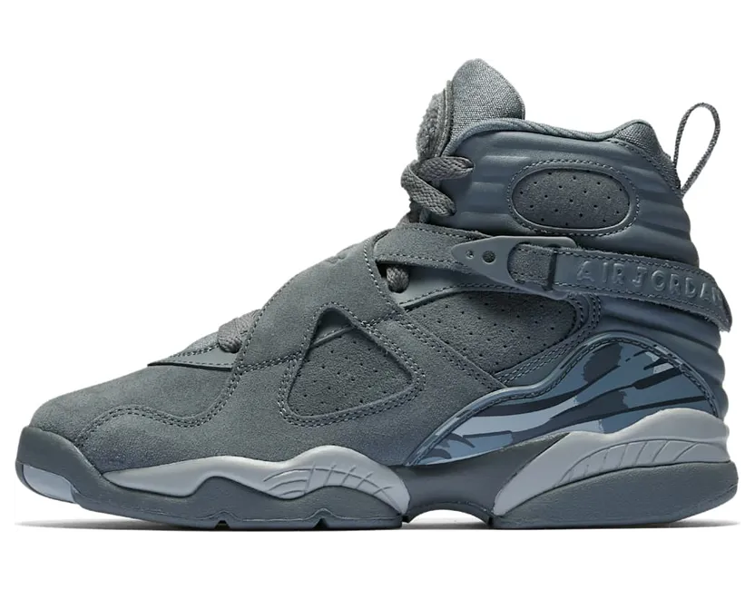 Air Jordan 8 Retro GS ‘Cool Grey’ Cool Grey/Wolf Grey-Cool Grey (305368-014)